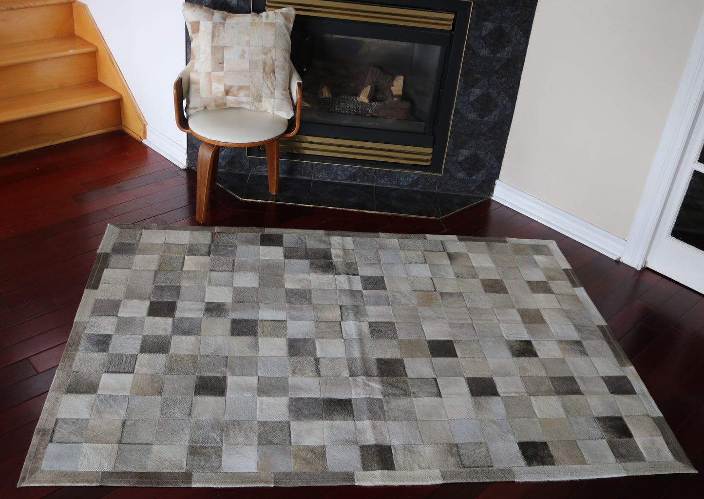 301117 Cowhide  Patchwork Rug   Collection Quebecuir Premium