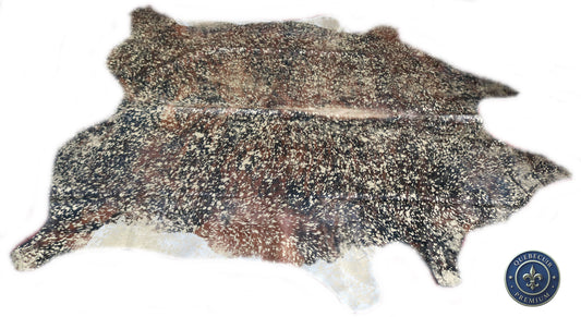 98585 - Cowhide Rug Tapis Peau de Vache GOLDEN   METALLIC SUPER  BIG  SIZE XXXL - Collection Quebecuir Premium
