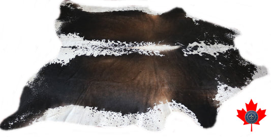 98596 - Cowhide Rug Tapis Peau de Vache  SUPER  BIG SIZE XXXL    - Collection Quebecuir Premium