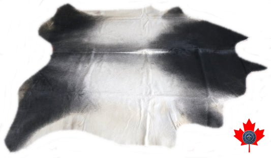 98597 - Cowhide Rug Tapis Peau de Vache  GREY   BIG SIZE XXL    - Collection Quebecuir Premium