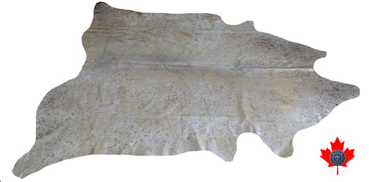 98607 - Cowhide Rug Tapis Peau de Vache   GOLDEN  METALLIC SUPER  BIG  SIZE XXXL - Collection Quebecuir Premium