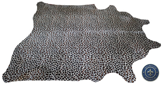 98613 - Cowhide Rug Tapis Peau de Vache  CHEETAH     - Collection Quebecuir Premium