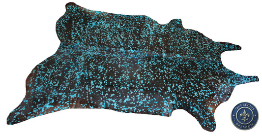 98636 - Cowhide Rug Tapis Peau de Vache    ACID WASHED DYED    SUPER  BIG  SIZE XXXL - Collection Quebecuir Premium