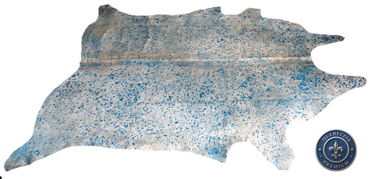 98641- Cowhide Rug Tapis Peau de Vache    METALLIC SUPER  BIG  SIZE XXXL - Collection Quebecuir Premium