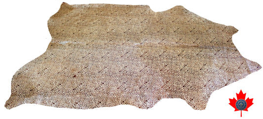98680 - Cowhide Rug Tapis Peau de Vache    LIGHT LEOPARD - Collection Quebecuir Premium