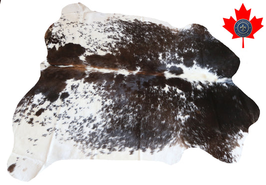 100147-  Tricolor Cowhide Rug - Quebecuir Premium Collection