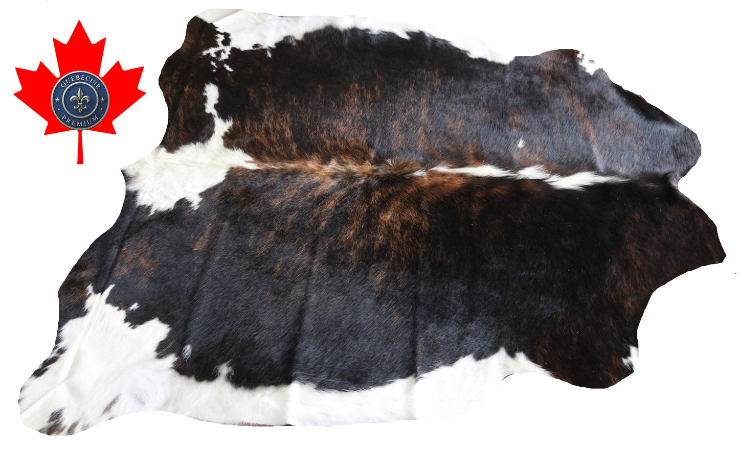 100149-  Tricolor Cowhide Rug - Quebecuir Premium Collection