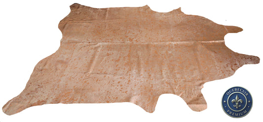 98704 - Cowhide Rug Tapis Peau de Vache COOPER METALLIC SUPER BIG SIZE XXXL - Collection Quebecuir Premium