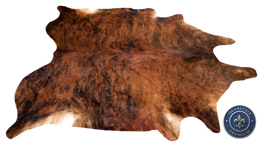 98709- Cowhide Rug Tapis Peau de Vache  BIG  SIZE XL- Collection Quebecuir Premium