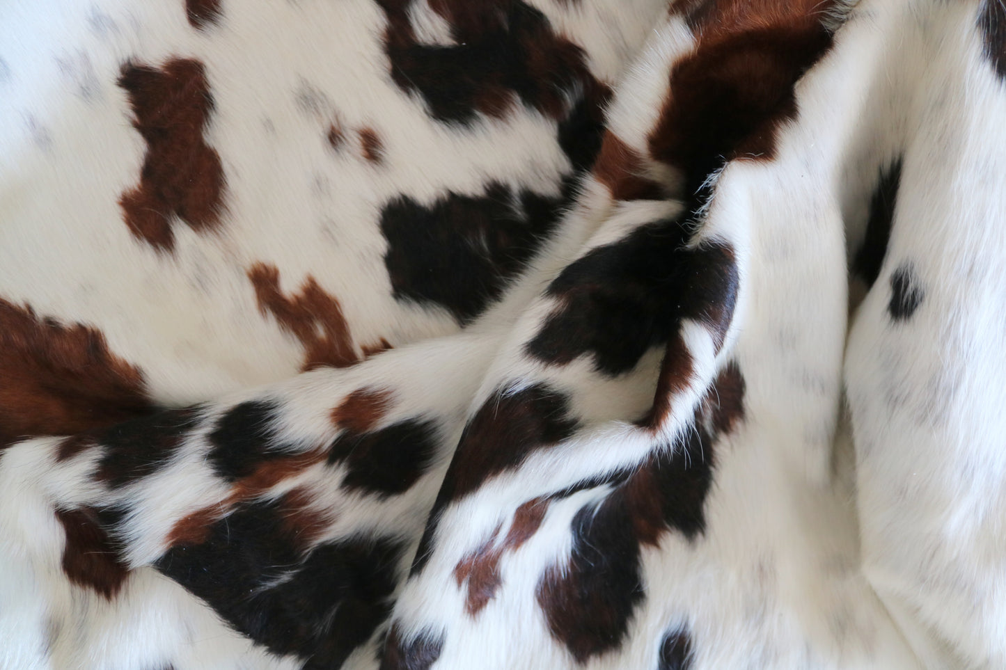 100155- SUPER BIG  SIZE XXXL Tricolor Cowhide Rug - Quebecuir Premium Collection