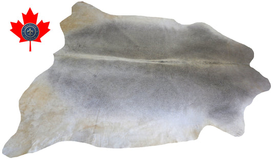 98718- Cowhide Rug Tapis Peau de Vache  GREY  BIG SIZE XXL - Collection Quebecuir Premium