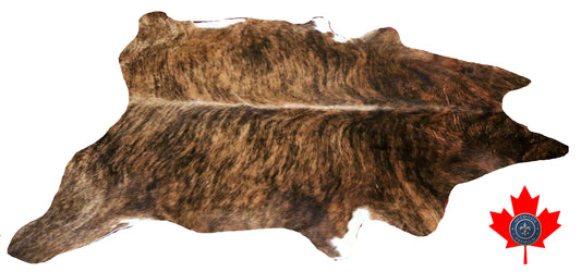 98726 - Cowhide Rug Tapis Peau de Vache  BIG  SIZE XL-   Collection Quebecuir Premium