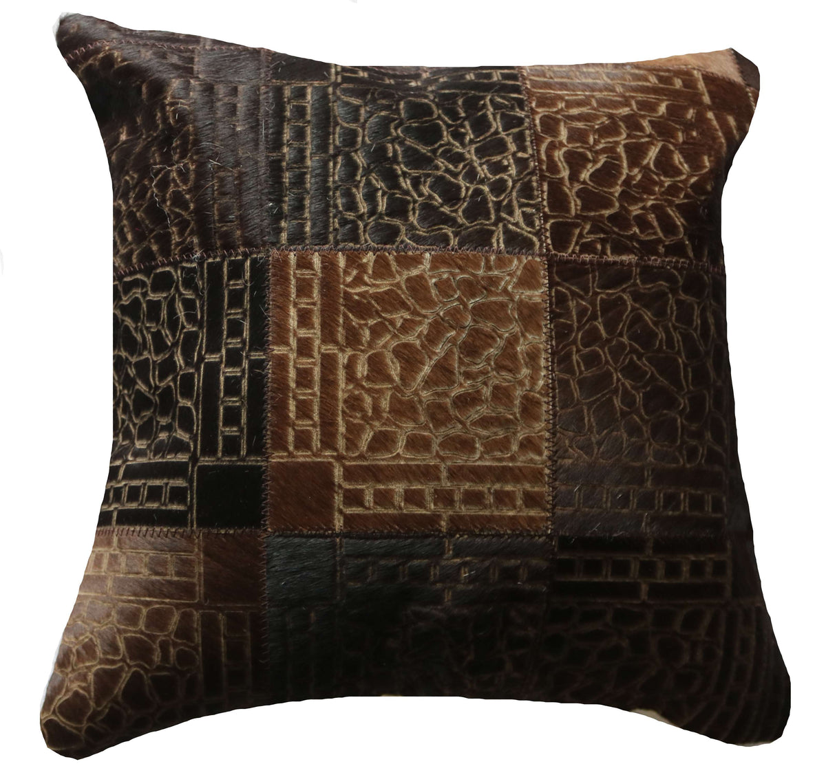 301347 Coussin Peau de Vache Cowhide Pillow   Collection Quebecuir Premium