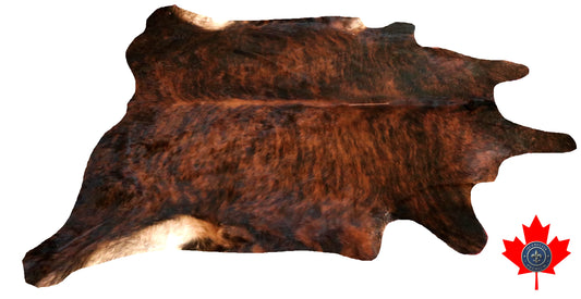 98731 - Cowhide Rug Tapis Peau de Vache  BIG  SIZE XL-   Collection Quebecuir Premium