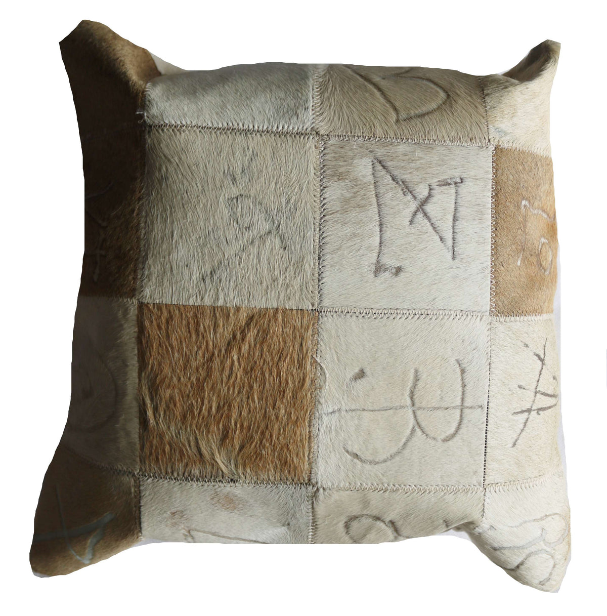 301362 Coussin Peau de Vache Cowhide Pillow   Collection Quebecuir Premium