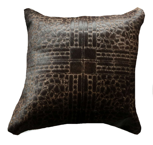 301381 Coussin Peau de Vache Cowhide Pillow   Collection Quebecuir Premium