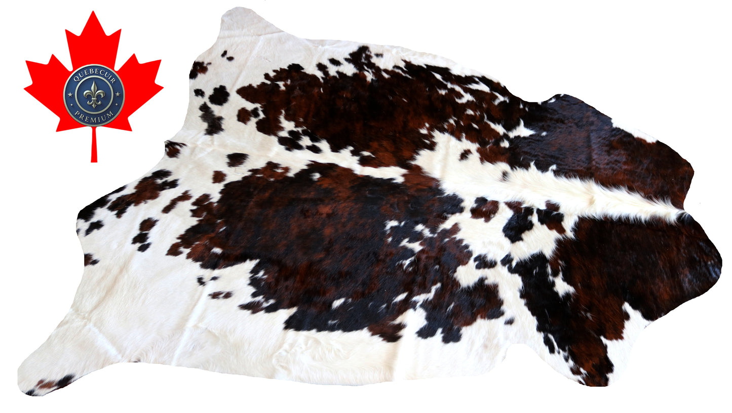 100171   Tricolor Cowhide Rug - Quebecuir Premium Collection