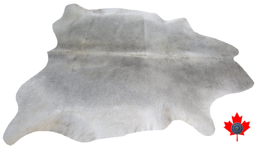 98760- Cowhide Rug Tapis Peau de Vache  GREY  SIZE XL - Collection Quebecuir Premium