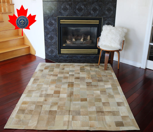 98766 Cowhide rug Tapis Peau de Vache   PATCHWORK Collection Quebecuir Premium