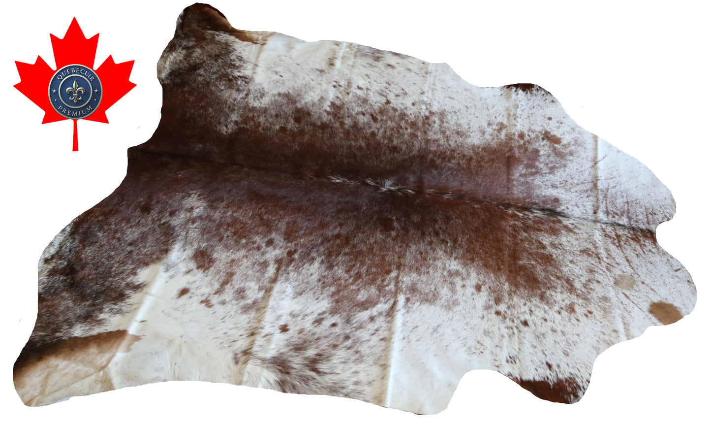 100174  Tricolor Cowhide Rug - Quebecuir Premium Collection