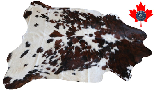 100175  Tricolor Cowhide Rug - Quebecuir Premium Collection