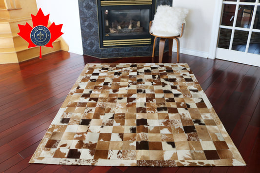 98768 Cowhide rug Tapis Peau de Vache   PATCHWORK Collection Quebecuir Premium