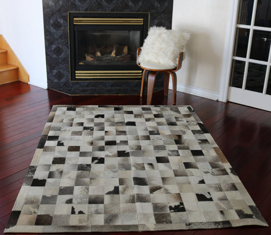 98772 Cowhide rug Tapis Peau de Vache   PATCHWORK Collection Quebecuir Premium