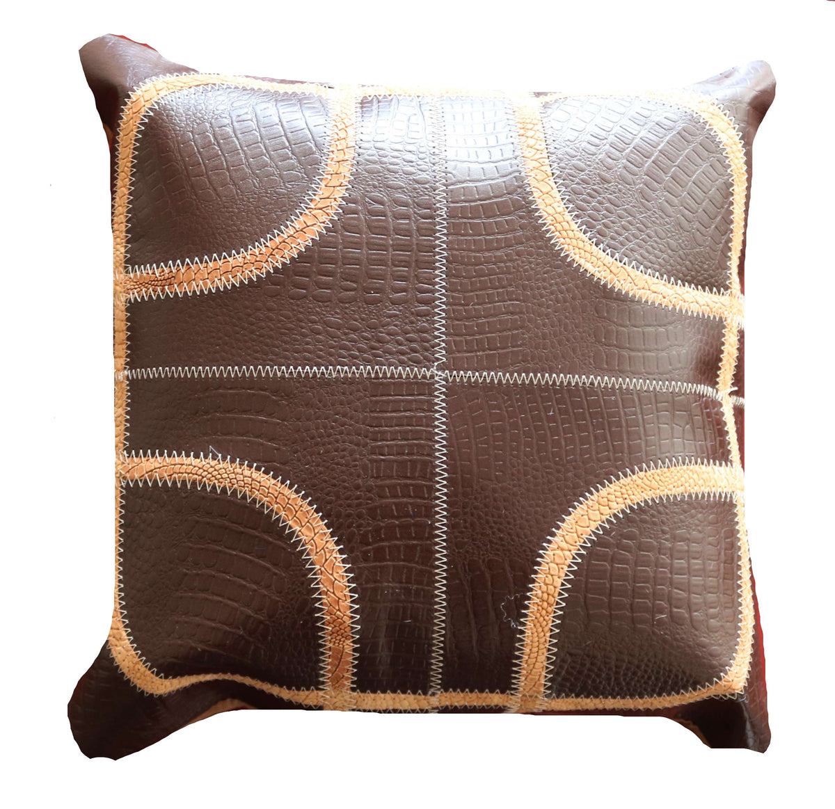 301412 Coussin Peau de Vache Cowhide Pillow   Collection Quebecuir Premium