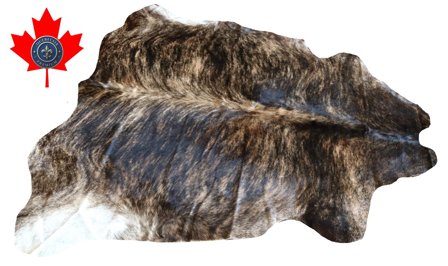 100178  Tricolor Cowhide Rug - Quebecuir Premium Collection