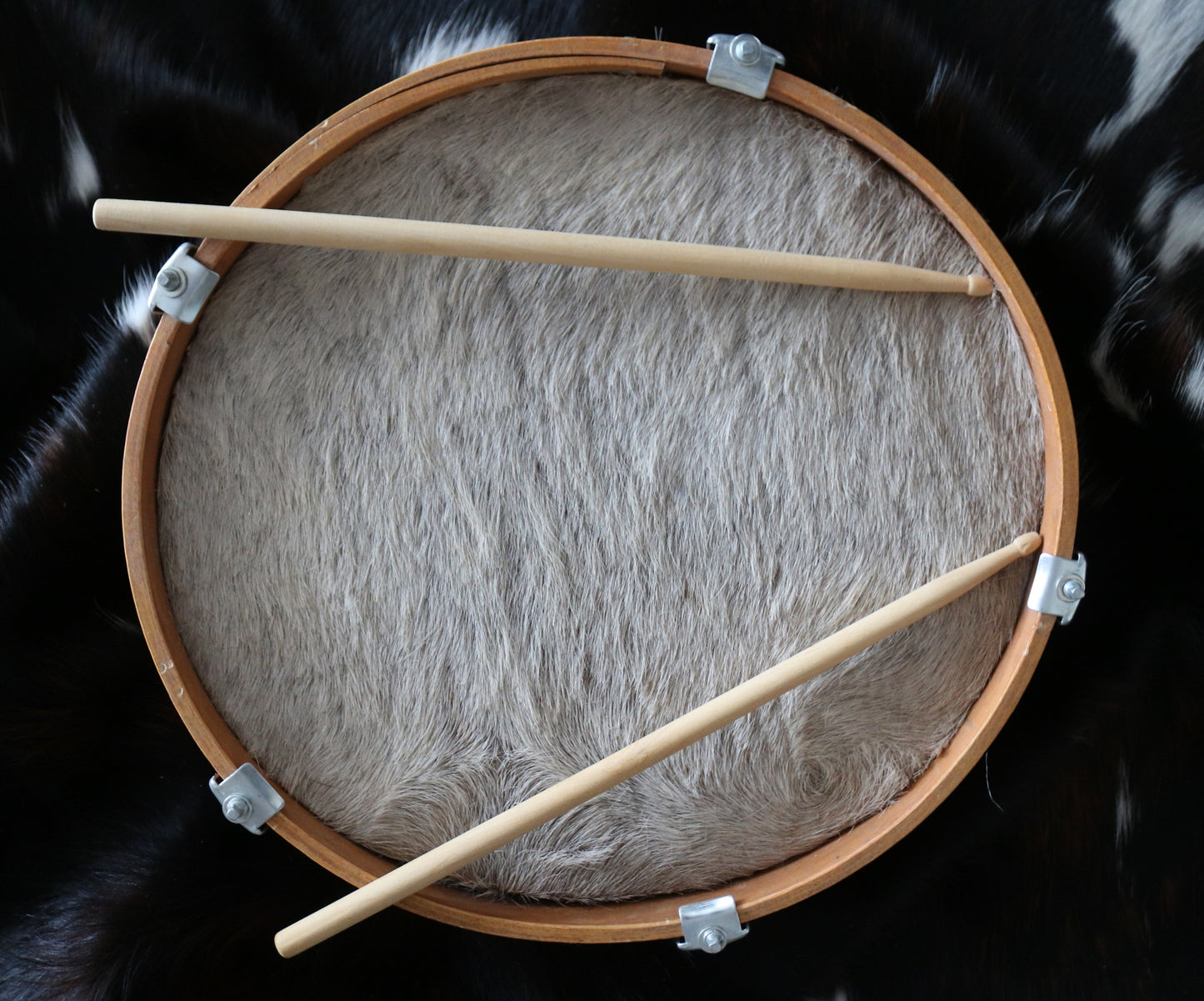 200602 16" Cowhide Drum Bombo Leguero - Tambour en peau de vache Bombo Leguero