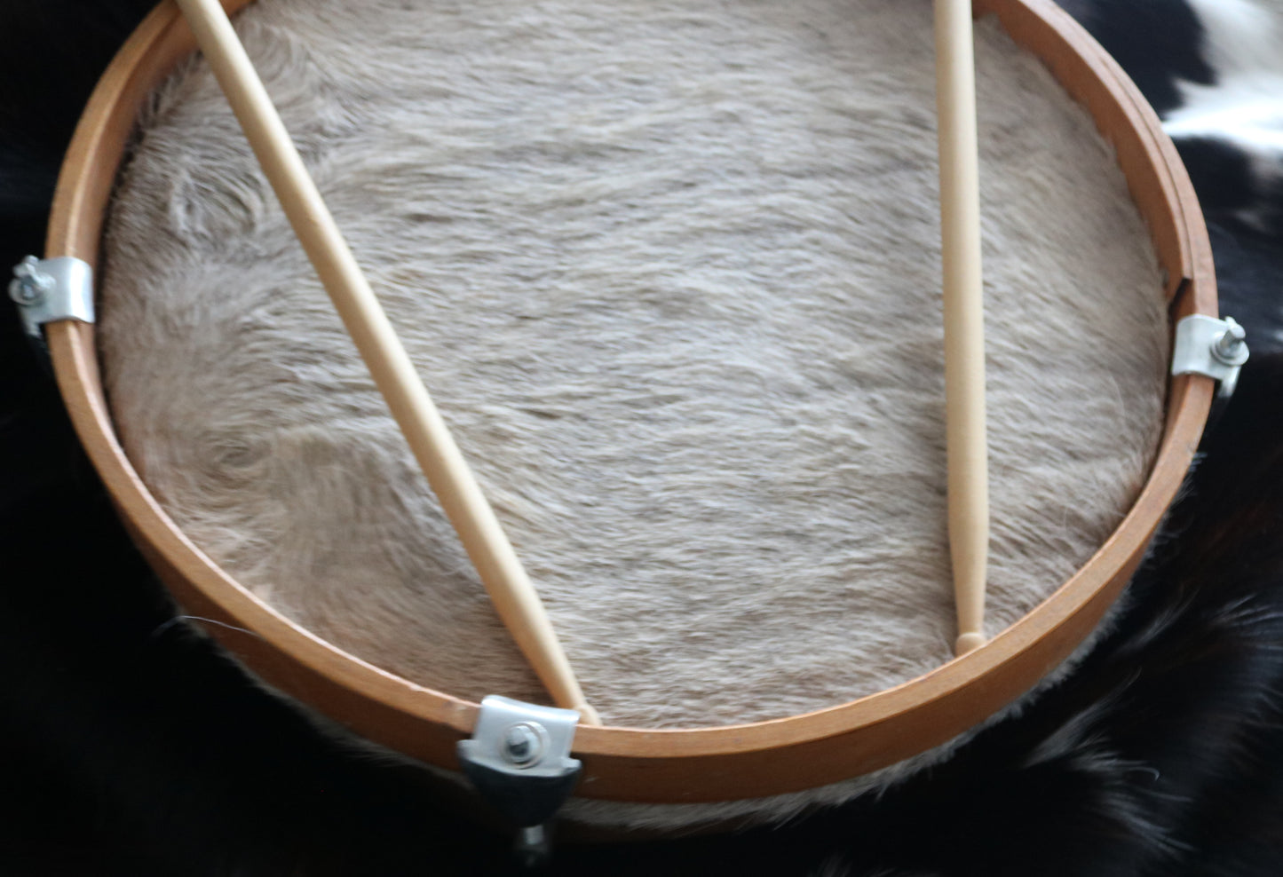 200602 16" Cowhide Drum Bombo Leguero - Tambour en peau de vache Bombo Leguero