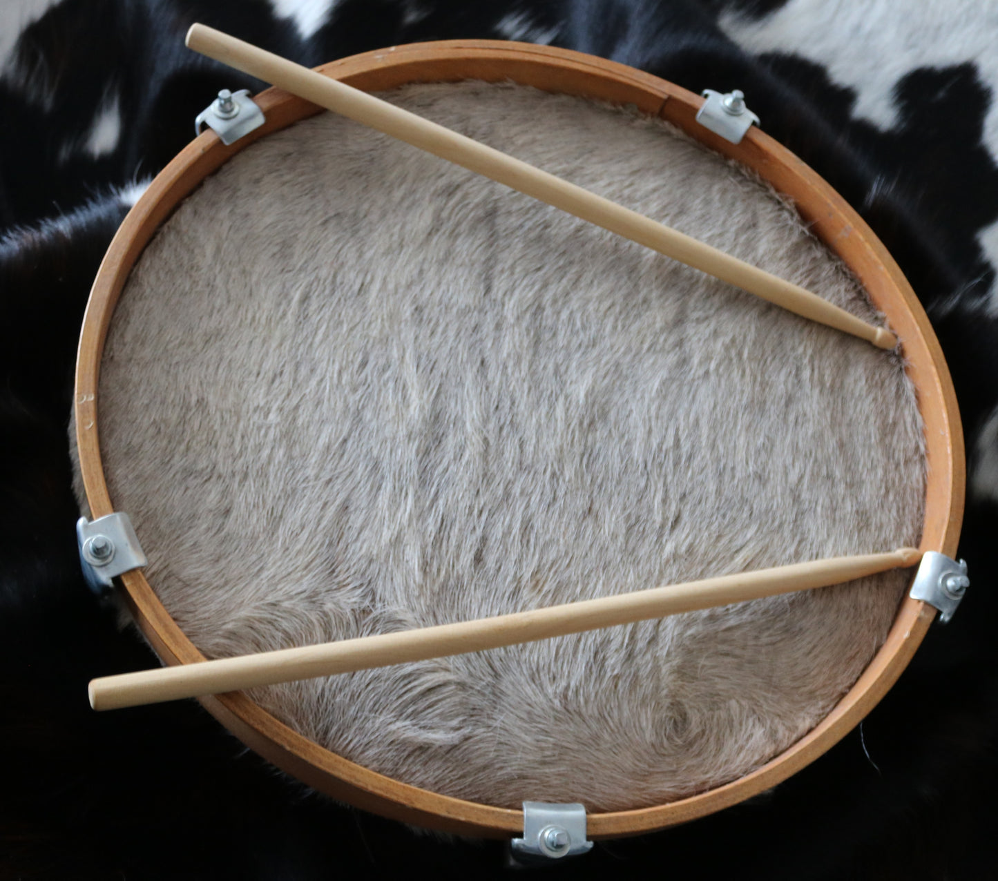200602 16" Cowhide Drum Bombo Leguero - Tambour en peau de vache Bombo Leguero