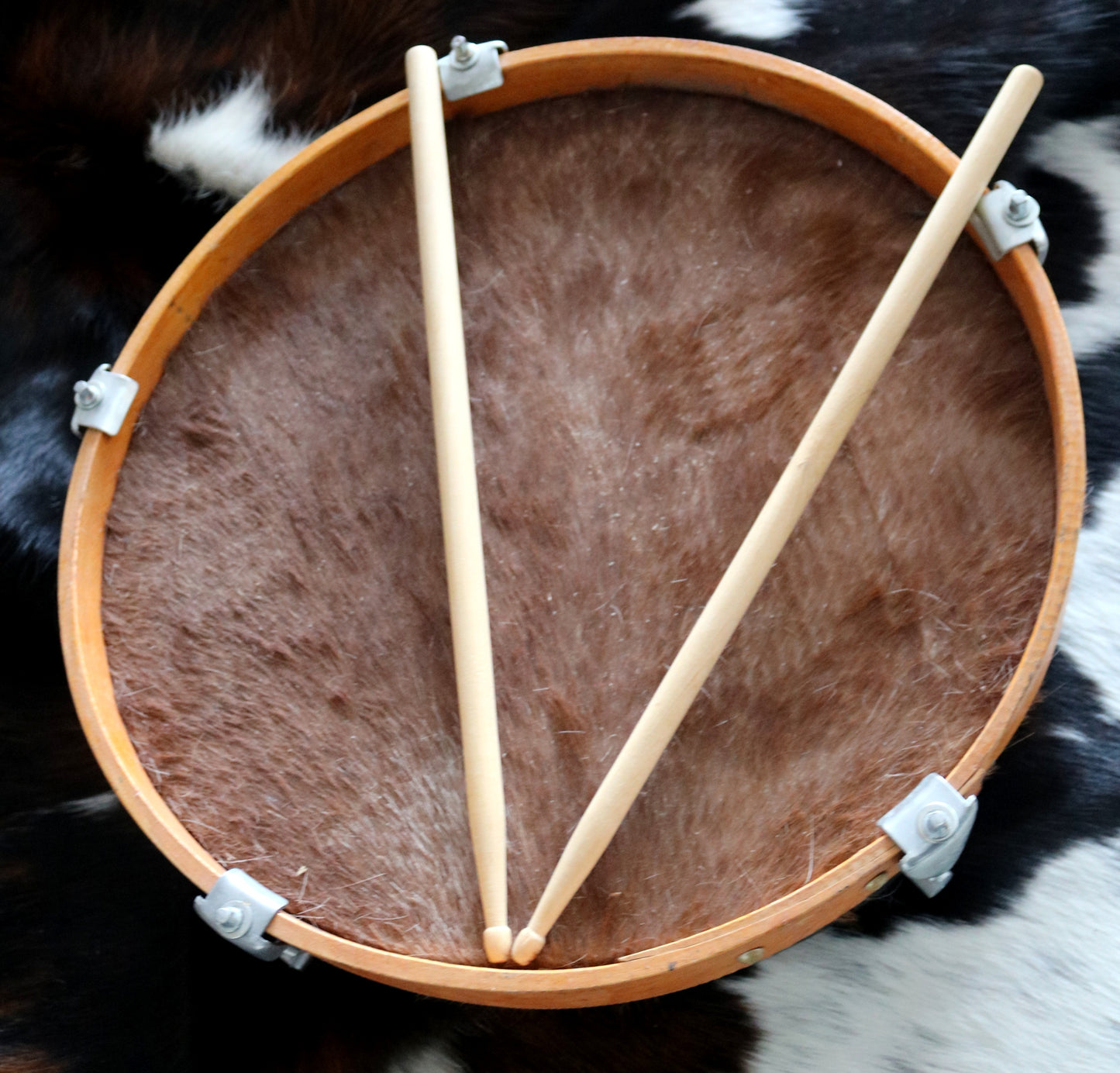 200603 16" Cowhide Drum Bombo Leguero - Tambour en peau de vache Bombo Leguero