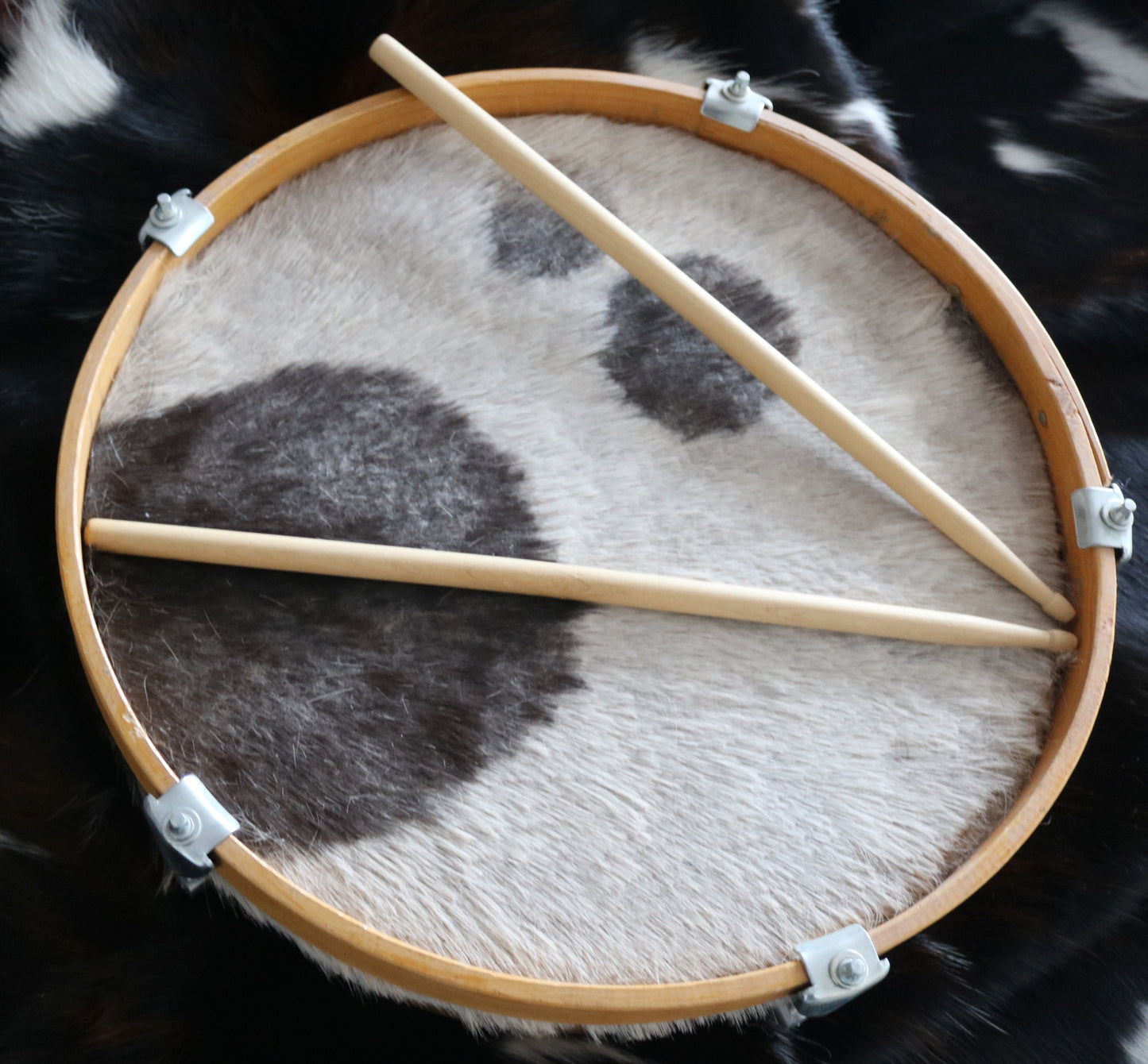 200604 16" Cowhide Drum Bombo Leguero - Tambour en peau de vache Bombo Leguero