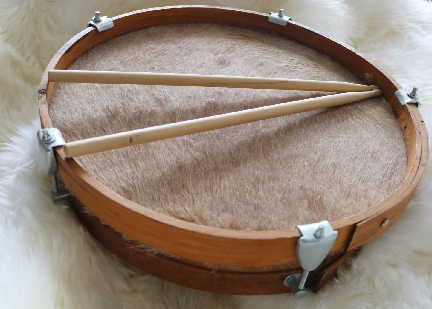 200606 16" Cowhide Drum Bombo Leguero - Tambour en peau de vache Bombo Leguero