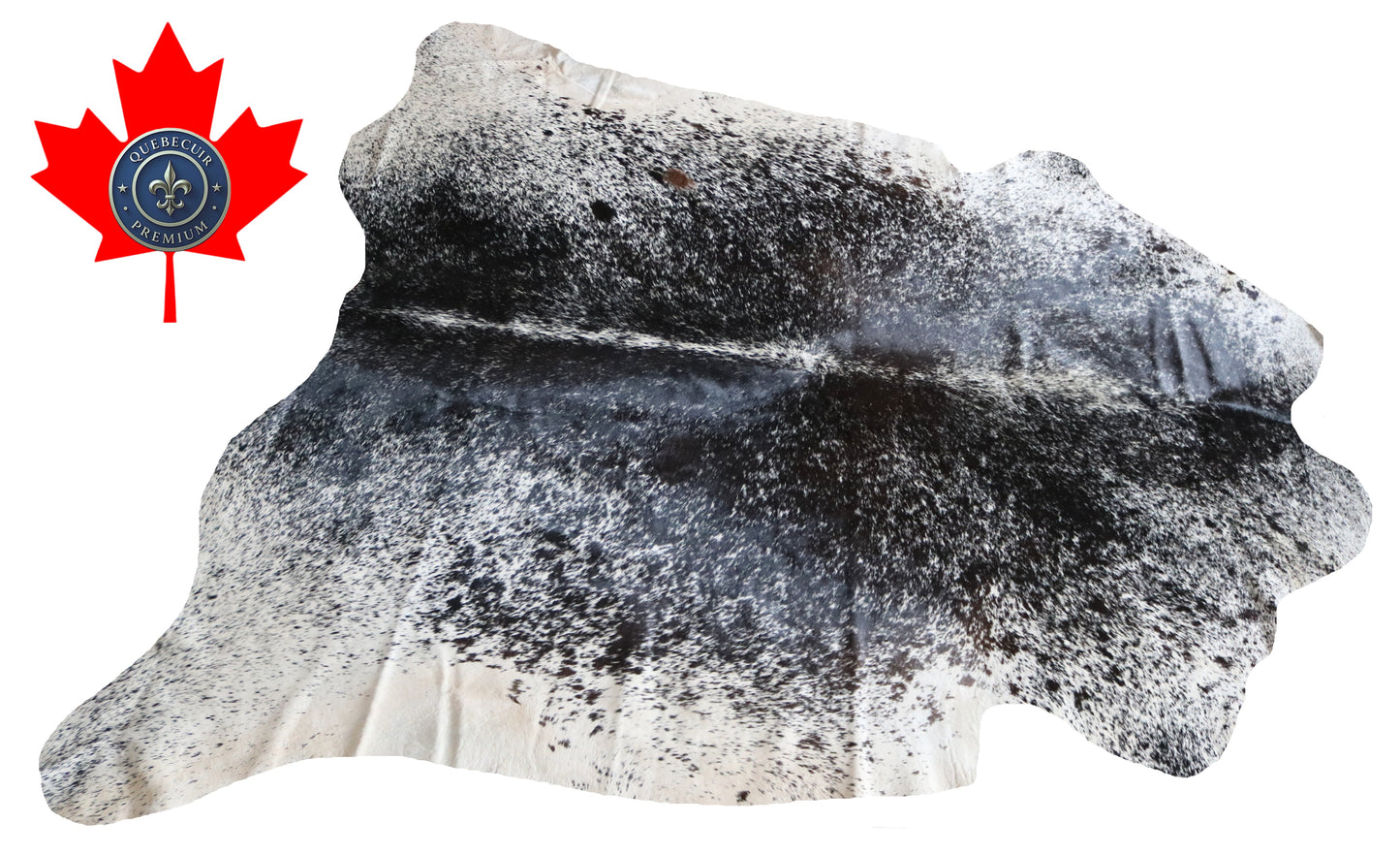 100185  Tricolor Cowhide Rug - Quebecuir Premium Collection