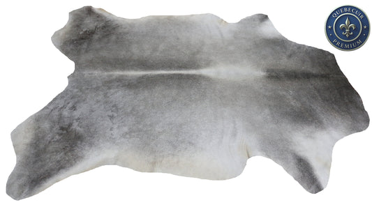 98791 - Cowhide Rug Tapis Peau de Vache  BIG SIZE XXL -GREY   Collection Quebecuir Premium