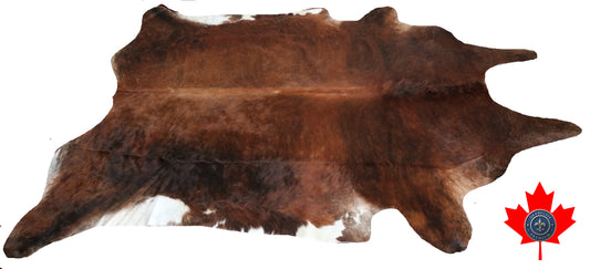98809- Cowhide Rug Tapis Peau de Vache  SUPER BIG SIZE XXXL -  Collection Quebecuir Premium