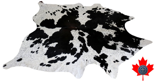 98820- Cowhide Rug Tapis Peau de Vache   BIG SIZE XXL -  Collection Quebecuir Premium