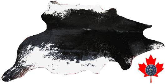98821- Cowhide Rug Tapis Peau de Vache   BIG SIZE XXL -  Collection Quebecuir Premium