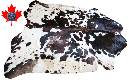 100215- SUPER BIG  SIZE XXXL TRICOLOR  Cowhide Rug - Quebecuir Premium Collection