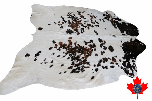 100064 - BIG SIZE Cowhide Rug TRICOLOR XXL - Quebecuir Premium Collection